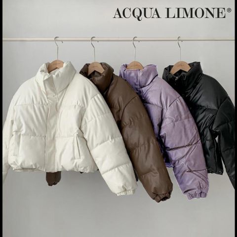 아쿠아리모네 25FW 여성 덕다운 크롭 점퍼