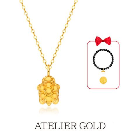 24K 순금 거북이 목걸이 + 24K 오닉스 순금 고래꼬리 팔찌 + 24K 골드 1종