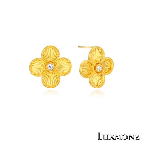 룩스몬즈 24K 컷팅블라썸 귀걸이 +(방송 중) 14K 금볼 오닉스 세트+ 퀼팅뱅글팔찌