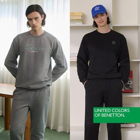 [베네통] (25FW 최신상) 베네통 정품 코튼 셋업 4종 패키지(남성)