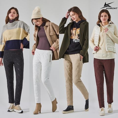 O 코몽트 25FW 여성 고주파 패딩 팬츠 2종