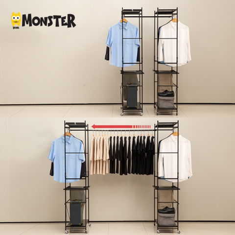 홈몬스터 올뉴 확장형드레스룸행거1+1