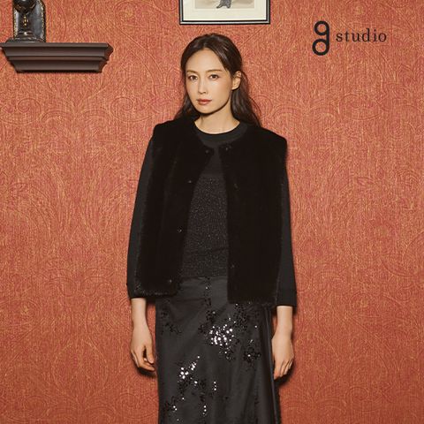 지스튜디오 25FW 캐시미어 펄 뷔스티에