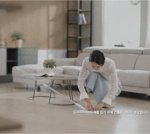 [기본에] NEW 업그레이드 바로톡 밀대걸레1개+물걸레청소포15팩+행주티슈5팩