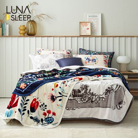 [1장][점보특대형]양면 극세사 이불 겸 블랭킷