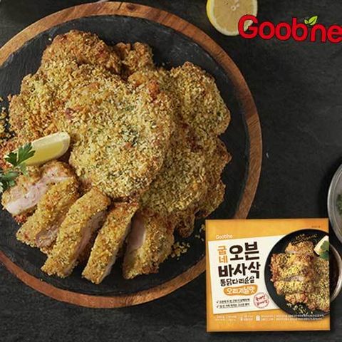 굽네 오븐바사삭 치킨 총 4팩! 오리지널 2팩+스파이시 2팩