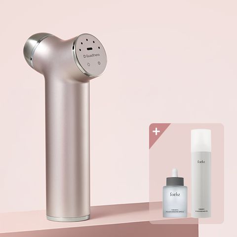 쿼드쎄라 T1 로즈골드 풀패키지(기기+수분젤+수분앰플)+리뷰