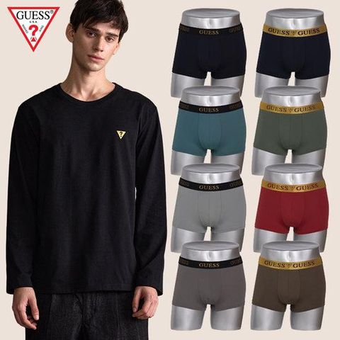 게스 언더웨어 25FW 시그니처 골드블랙 드로즈 8종 + 긴팔 티셔츠 1종