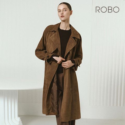 로보 25FW 더블플랩 롱 트렌치코트 1종