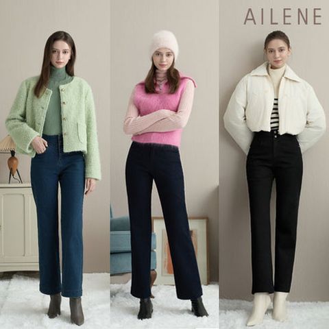 [엘렌느]매직핏 트리플 70 라이크라 웜기모 데님팬츠 3종