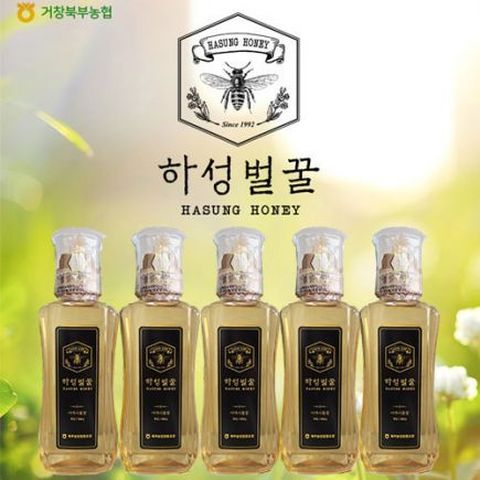 북부농협 1등급 ★하성★ 벌꿀 (아까시꽃꿀) 500g*5병