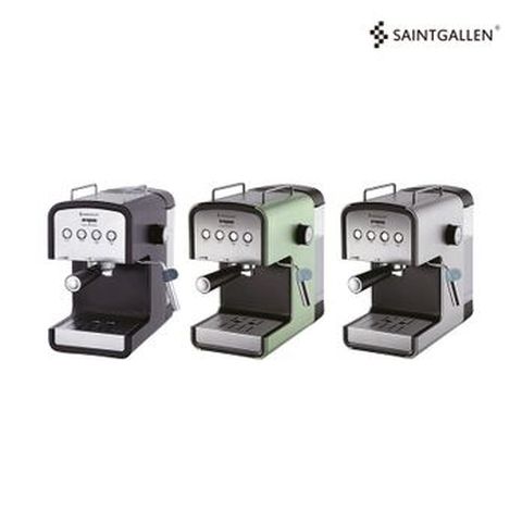 세인트갈렌 하이브리드 커피머신+모카포트(색상랜덤)+커피 그라인더+스팀컵