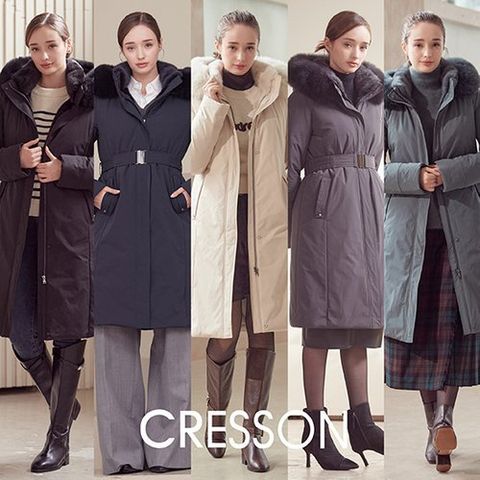[크레송] 25FW 풀스킨 밍크 폭스 콤비 맥시 롱구스다운