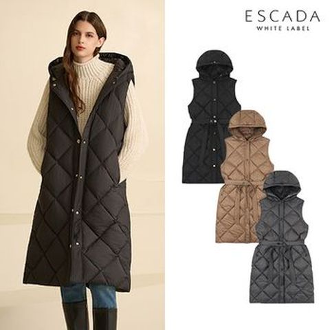 에스까다 25FW 롱 패딩베스트