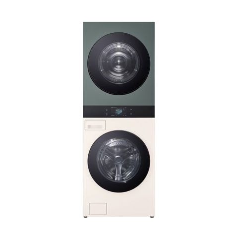 LG 오브제 워시타워 25kg+25kg 베이지 그린 WA2525EGHF