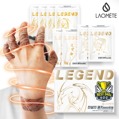 [라오메뜨] [일타쇼]전설의 패치 프리미엄 (총340매) 준대형 160매+그립 60매+미니 120매 테이핑 파스