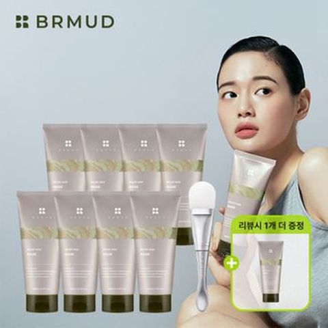 비알머드 릴리프 머드팩 200mlX8+팩브러쉬+(상품평시)머드팩 200ml