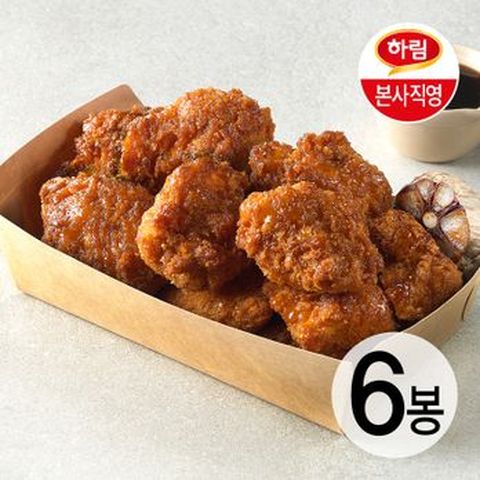 하림 국내산 순살양념치킨 소이갈릭 350gX6팩