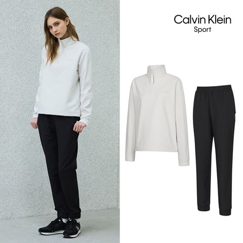 [Calvin Klein Sport]25FW 라이트 에센셜 셋업 2pcs 여성