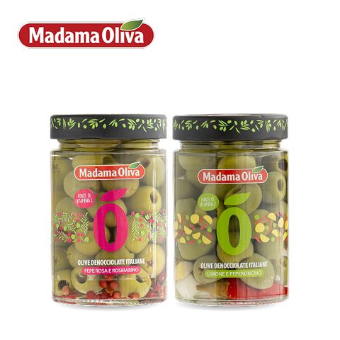 [마다마 올리바] 피티드 그린 올리브 칠리&레몬*1 핑크 페퍼&로즈마리*1