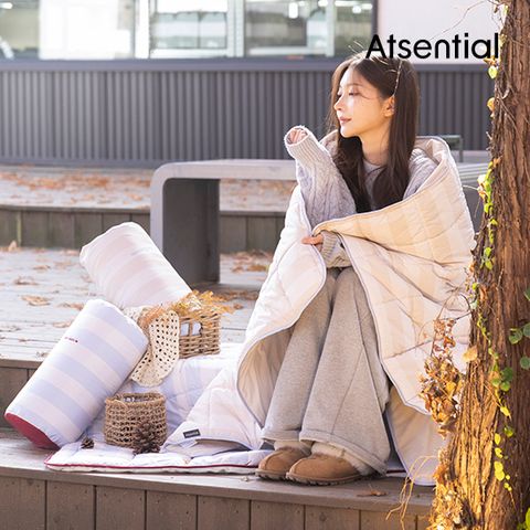 [드엘리사X 똑딱 발열 담요 패키지 (더블세트)