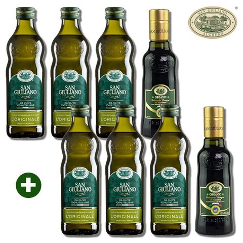 [이태리 직수입] 산줄리아노 엑스트라버진 올리브오일 6병 + 발사믹 비네거 2병