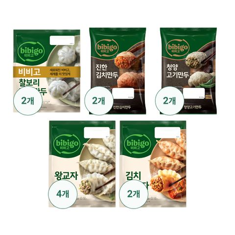 비비고 인기만두 5종 (총 12봉)