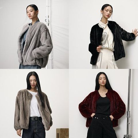 [유로컬렉션] 사파이어 휘메일 풀스킨 밍크 코트