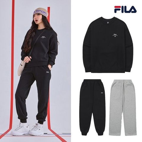 [휠라] [FILA] 25FW 신상 휠라 여성 코튼 플리스 보아퍼 기모 셋업 (3종)