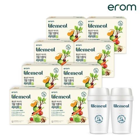 [이롬] [이롬]황성주 박사의 1일1생식 라이프밀 6박스+2박스+흔들컵2개