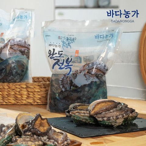 바다농가 완도 전복 총 1.26kg (14미, 미당 90g내외)