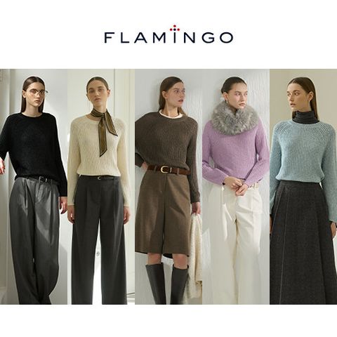 [최저특가][후라밍고] 시퀸 글리터 멜로우 니트 3종