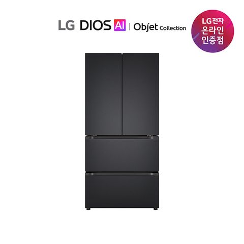 LG 디오스 AI 오브제 김치톡톡 4도어 1등급 491L Z490MMMF11