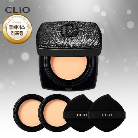 [NH카드5%할인]클리오 올 뉴 마그넷 팩트 별빛에디션 블랙 본품1개 + 리필2개