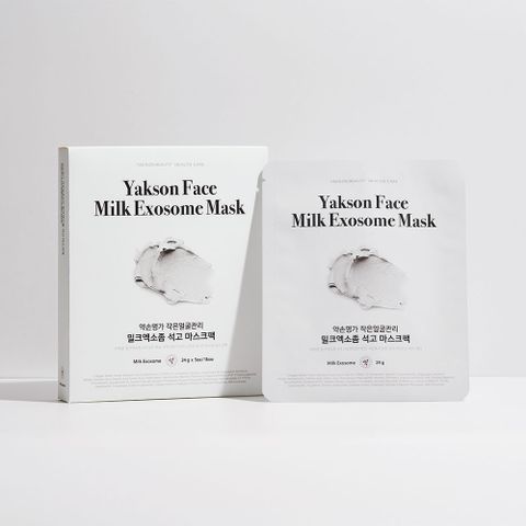 작은얼굴관리 밀크엑소좀 석고 마스크팩 스킨부스트 마스크팩 2박스 (10매입)