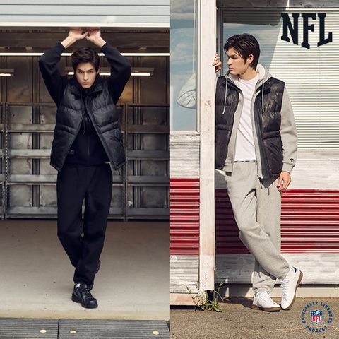NFL 25FW 최신상 남성용 패딩베스트 셋업 3종 세트