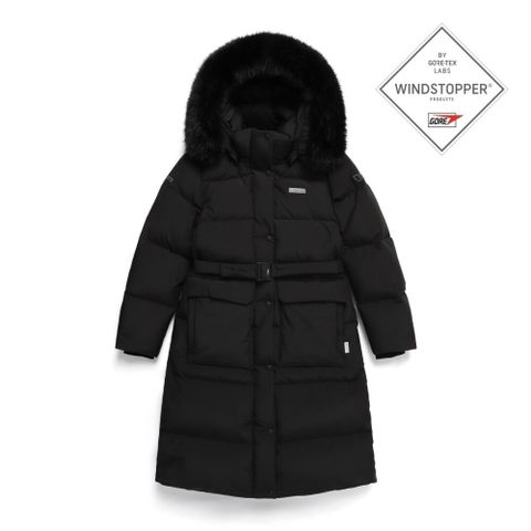 [삼성카드5%할인][공식] 내셔널지오그래픽 N244WDW320 여성 아틀라스 윈드스토퍼 롱기장 구스 다운 점퍼 CARBON BLACK