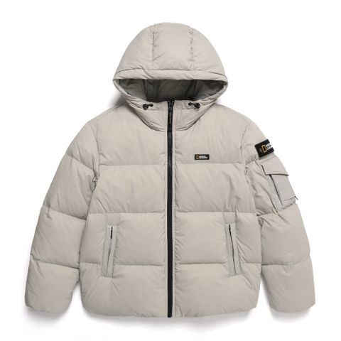 [공식] 내셔널지오그래픽 N244UDW820 골든몰 숏기장 구스 후디 다운 점퍼 AGATE GREY