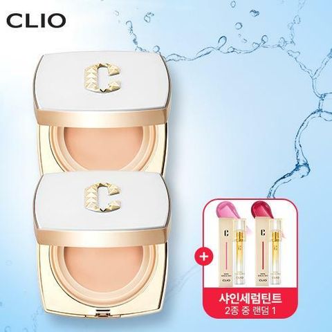 [NH카드5%할인]150세트한정 클리오 올 뉴 마그넷 팩트 본품2개 화이트 케이스 + 샤인세럼틴트(랜덤1)