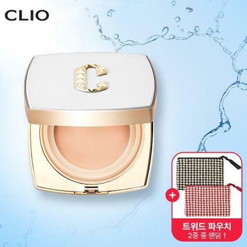 [NH카드5%할인]클리오 올 뉴 마그넷 팩트 본품1개 화이트 케이스 + 트위드파우치(랜덤1종)