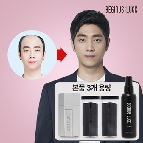 [비기너스럭] [싱글]흑채의 달인 볼륨 커버 똑똑 흑채 패키지(바디 1개+카트리지 3개+픽서 1개)