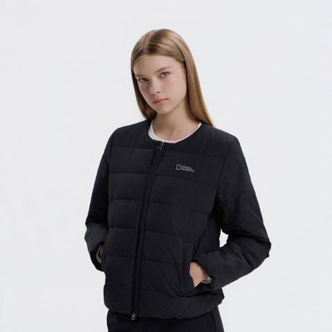 [삼성카드5%할인][공식] 내셔널지오그래픽 N254WDW920 여성 헤론 U넥 경량 구스다운 점퍼 BLACK