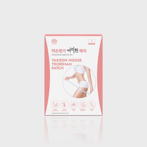 여리한패치 일시적 셀룰라이트 뱃살 복부관리 바디라인 패치 1박스 (7개입)