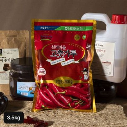 최명희명인 수제고추장 3.5kg(고춧가루 500g+찹쌀 달인 물 1kg+조청 1.5kg+메주가루 100g+현미보리가루 100g)