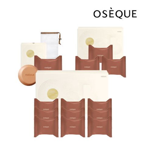 [기본패키지] 오제끄 자연이 빚은 오색황토 시그니처 바 (비누 총 13개 + 거품망 1개)