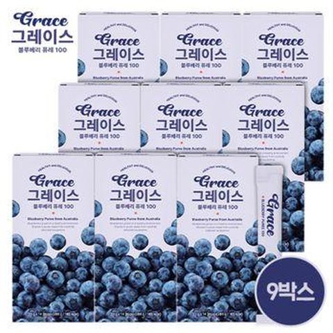 그레이스 블루베리 퓨레 100 9박스