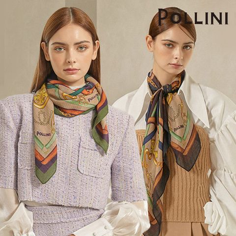 폴리니 이태리 울실크 스카프