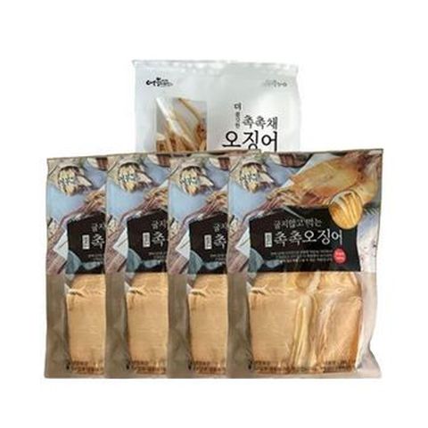 어부예찬 국내산 촉촉오징어 왕특대 8미(2미X4봉)+오징어채 1봉(50gX1)