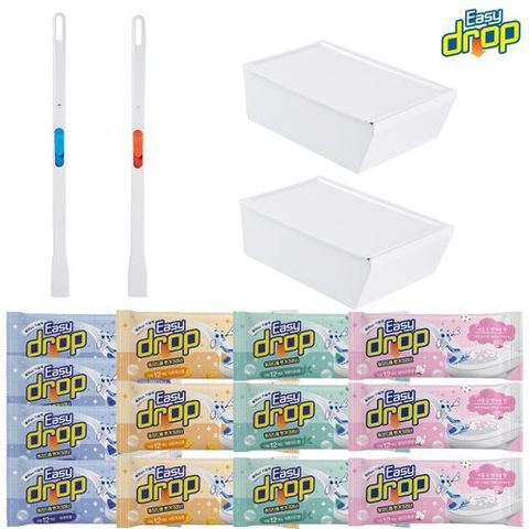 [이지드롭] ★방송에서만★ [14일 무료체험][시즌3] 이지드롭 최다구성 매니아패키지(3년치구성) - 변기크리너 2개+리필(향 4종)168회분