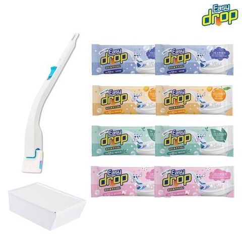 [이지드롭] ★방송에서만★ [14일 무료체험][시즌3] 이지드롭 기본패키지(2년치구성) - 변기크리너 1개+리필(향 4종)102회분